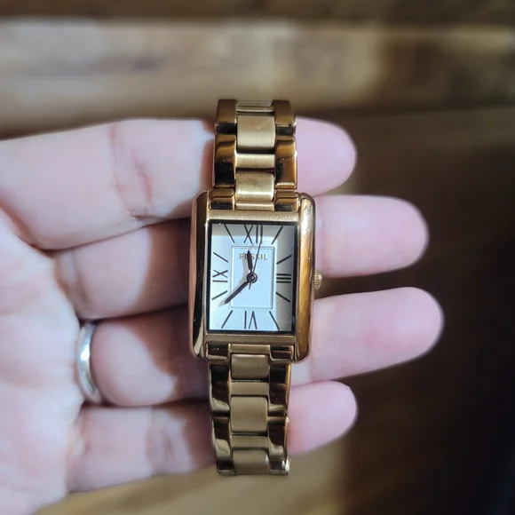 Fossil Women's Gold-Tone Watch with White Dial - Picture 3 of 7